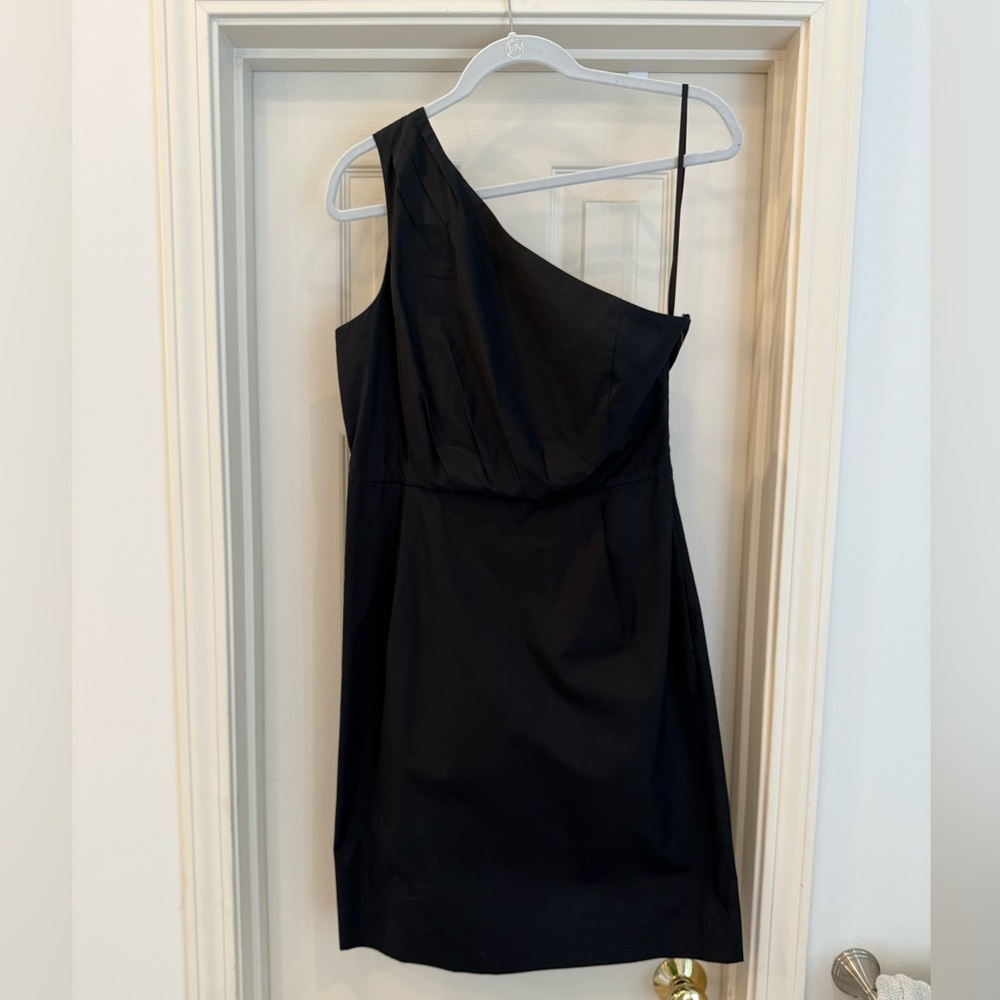 J. Crew Elegant Black One-Shoulder Dress